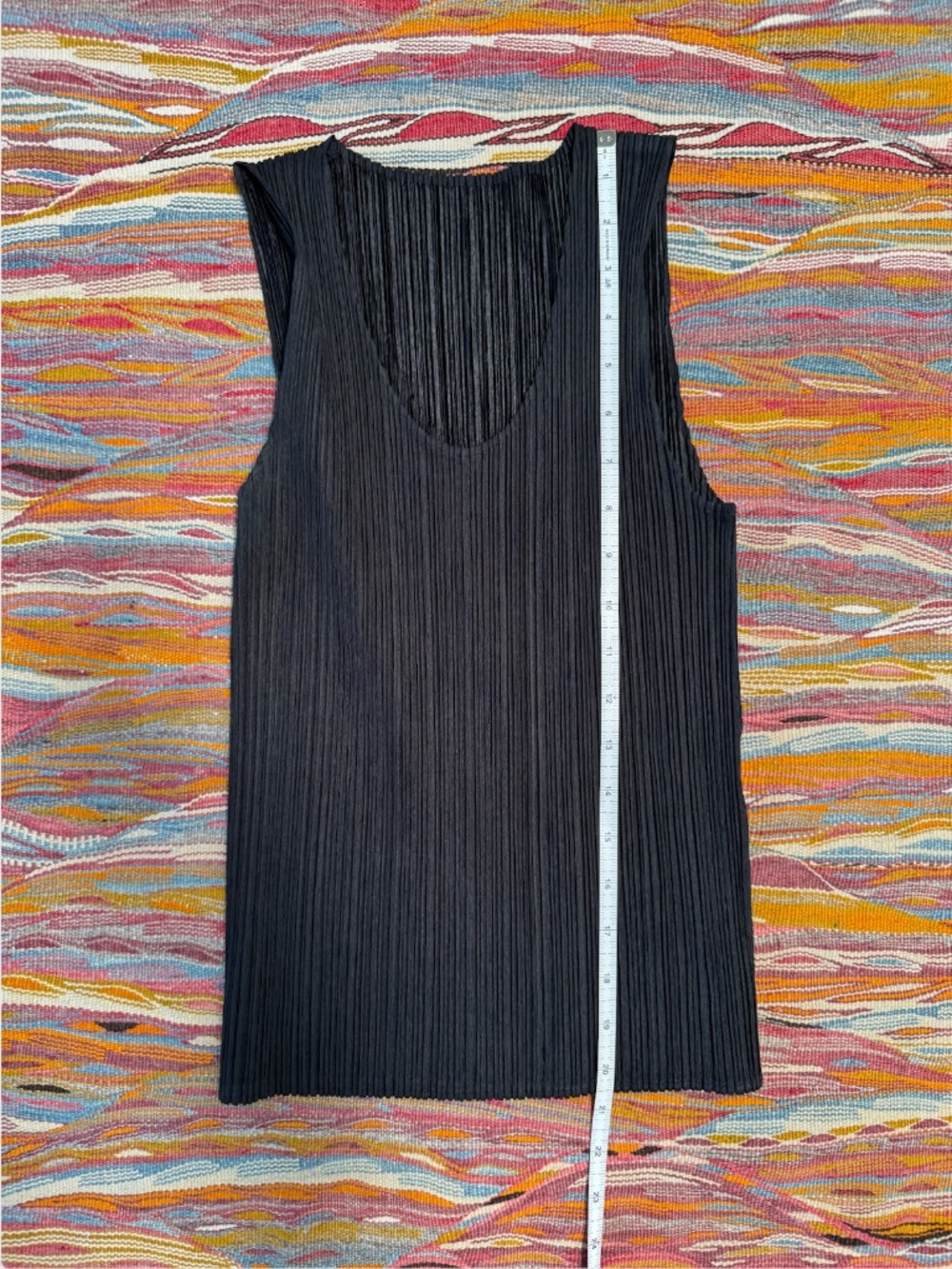 PLEATS PLEASE Issey Miyake Black Tank Size 3 - Vintage!!
